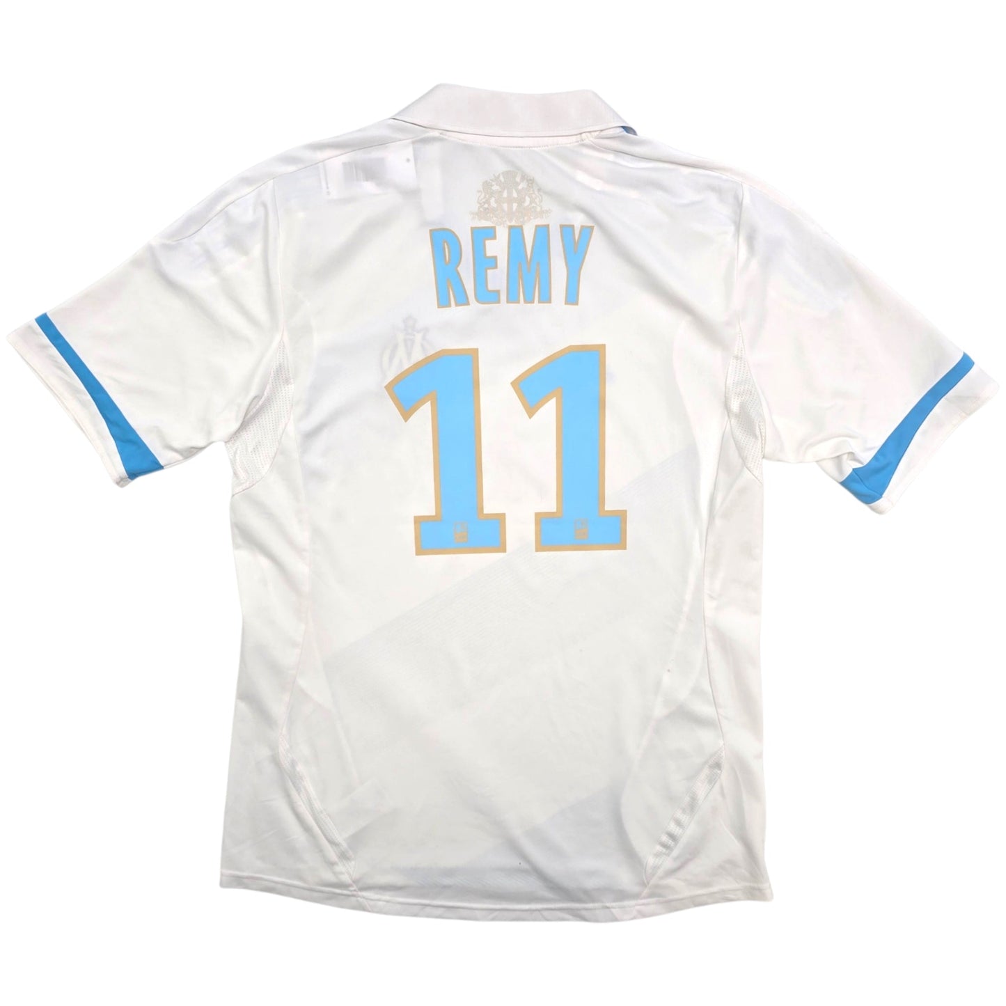 2011/12 Olympique Marseille Home Football Shirt (L) Adidas #11 Remy