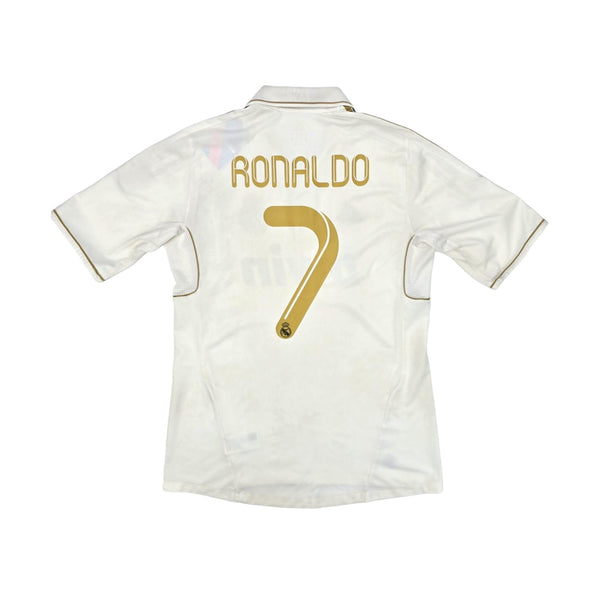 2011/12 Real Madrid Home Football Shirt (M) Adidas #7 Ronaldo (UCL)