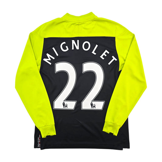 2011/12 Sunderland Goal Keeper Football Shirt (M) Umbro #22 Mignolet