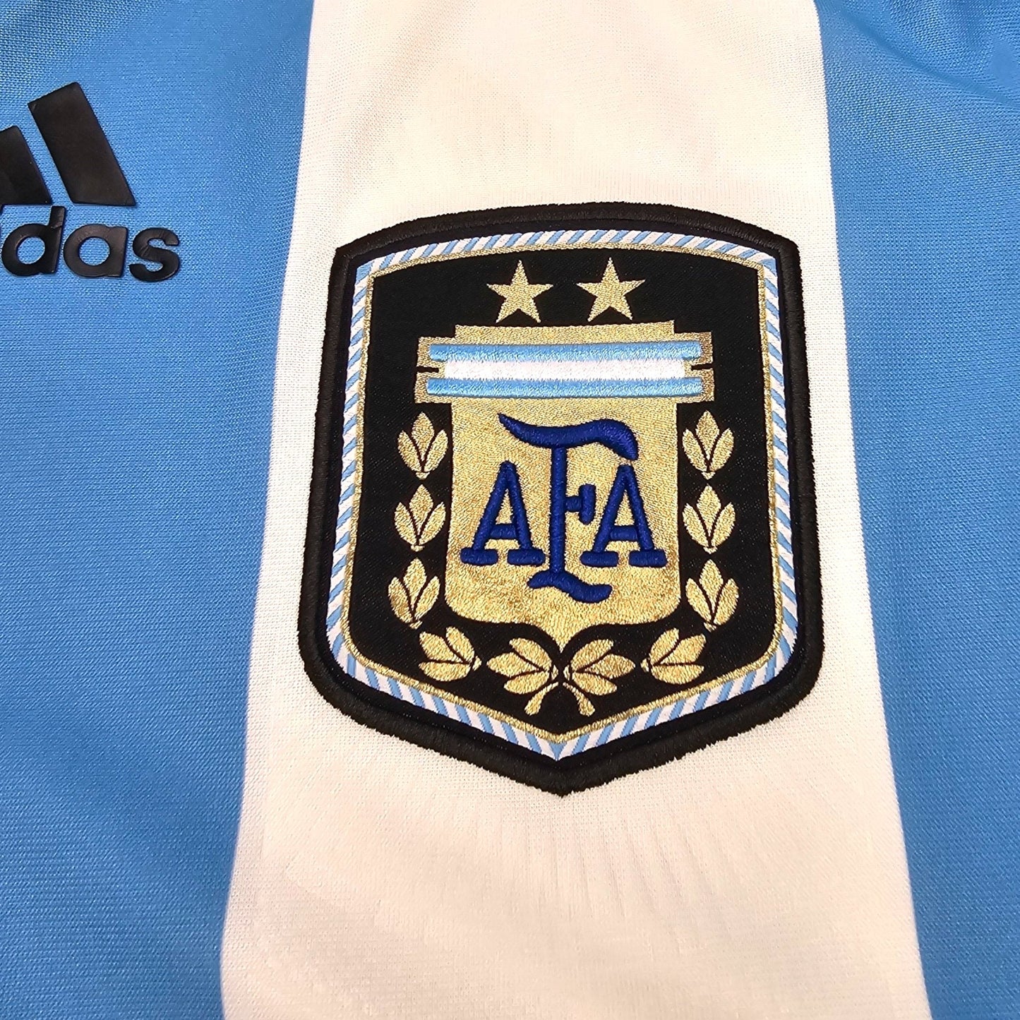 2011/13 Argentina Home Football Shirt (M) Adidas (Player Version/TechFit)