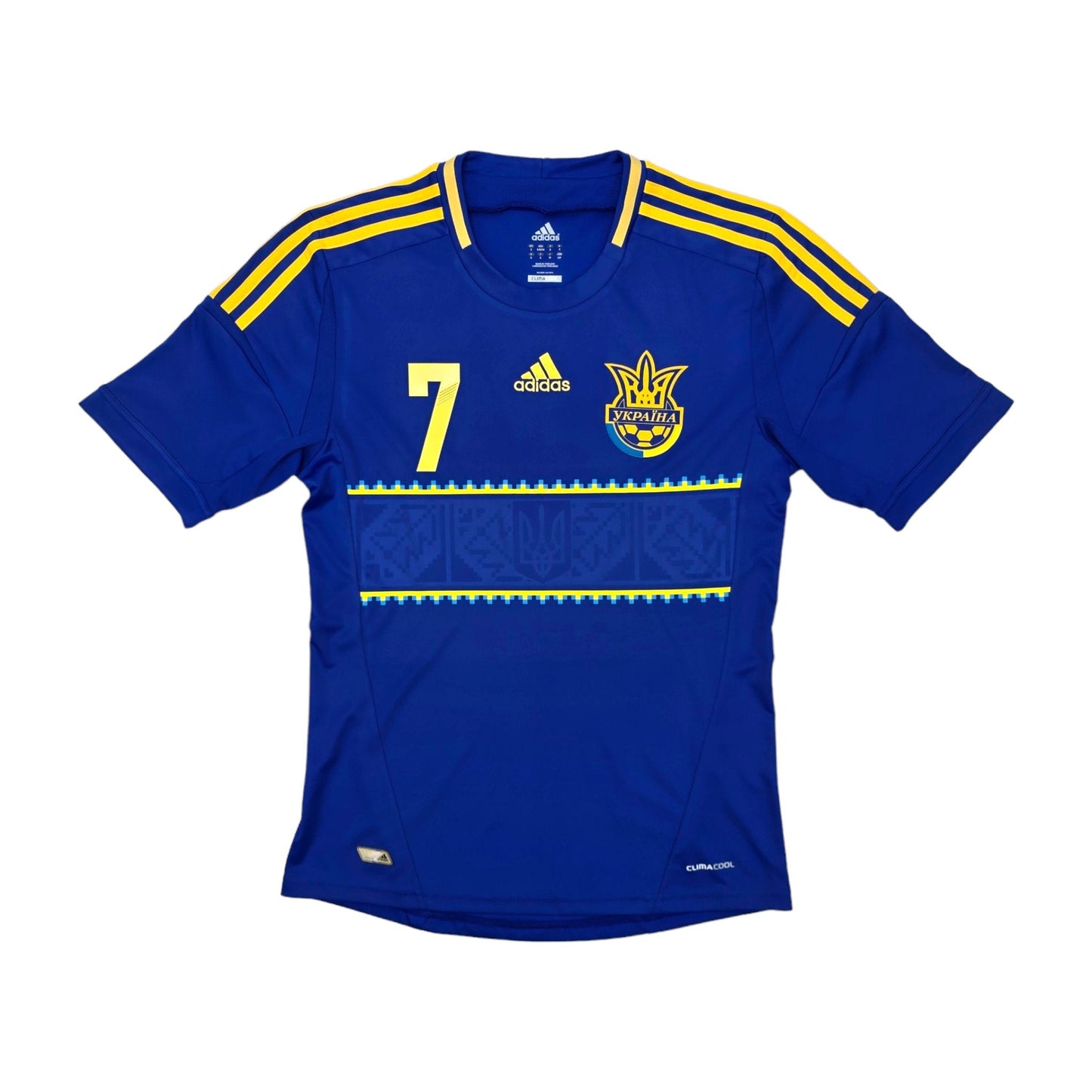 2011/13 Ukraine Away Football Shirt (S) Adidas #7 Shevchenko
