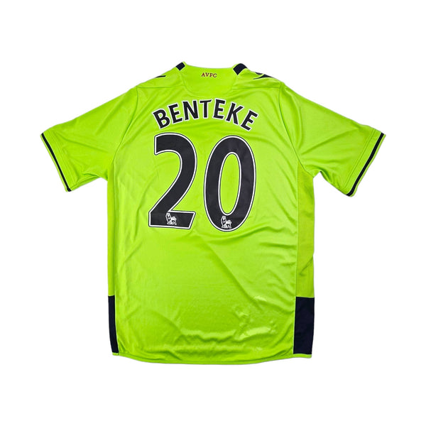 2012/13 Aston Villa Away Football Shirt (L) Macron #20 Benteke