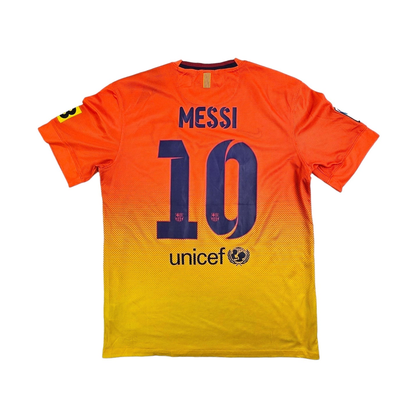 2012/13 Barcelona Away Football Shirt (M) Nike #10 Messi