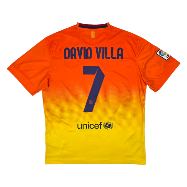 2012/13 Barcelona Away Football Shirt (XL) Nike #7 David Villa