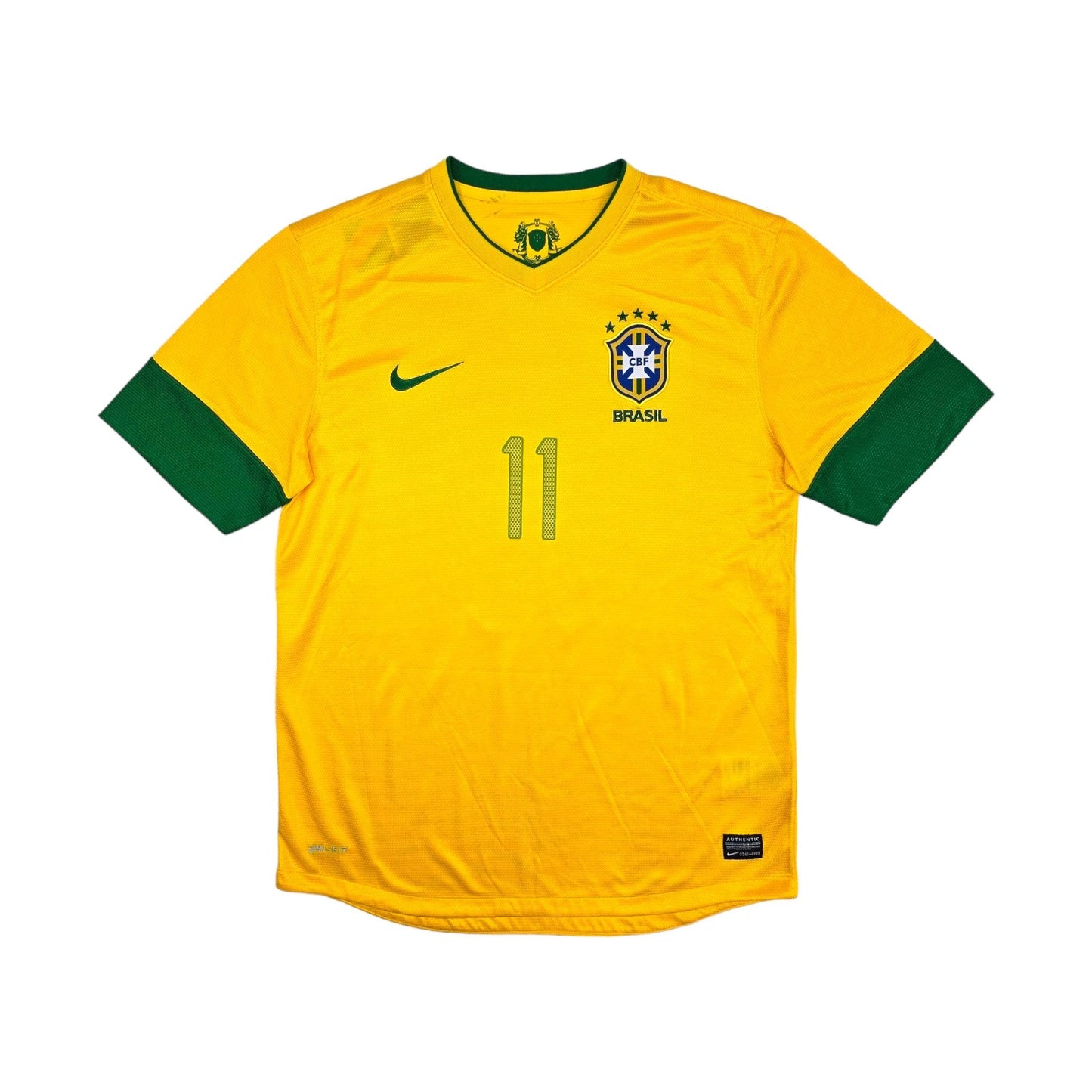 2012/13 Brazil Home Football Shirt (M) Nike #11 Neymar