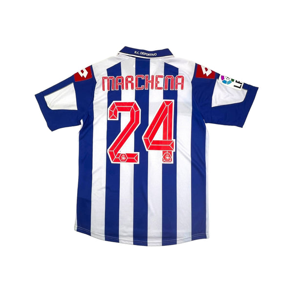 2012/13 Deportivo La Coruna Home Football Shirt (M) Lotto # 24 Marchena