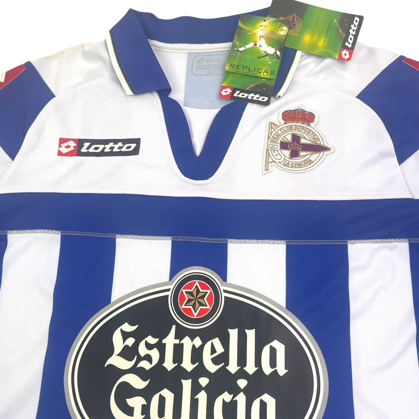 2012/13 Deportivo La Coruna Home Football Shirt (M) Lotto # 24 Marchena