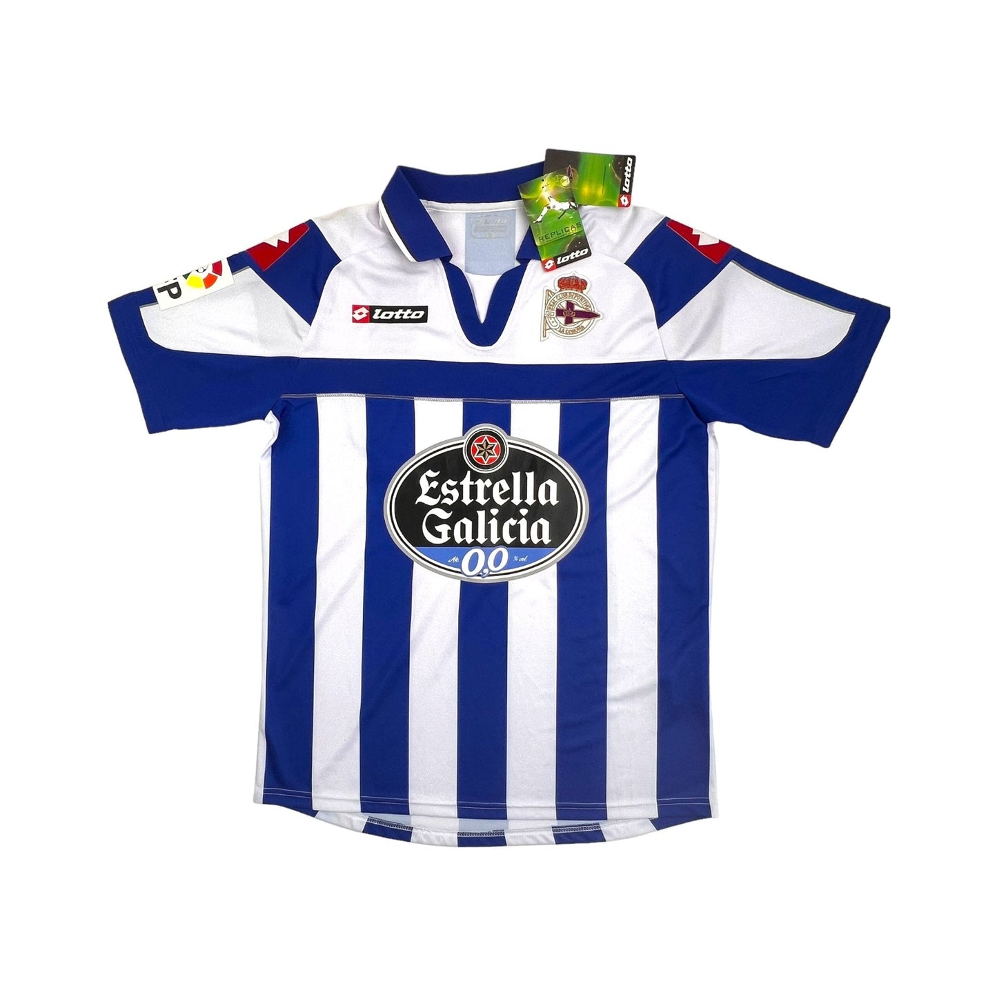 2012/13 Deportivo La Coruna Home Football Shirt (M) Lotto # 24 Marchena