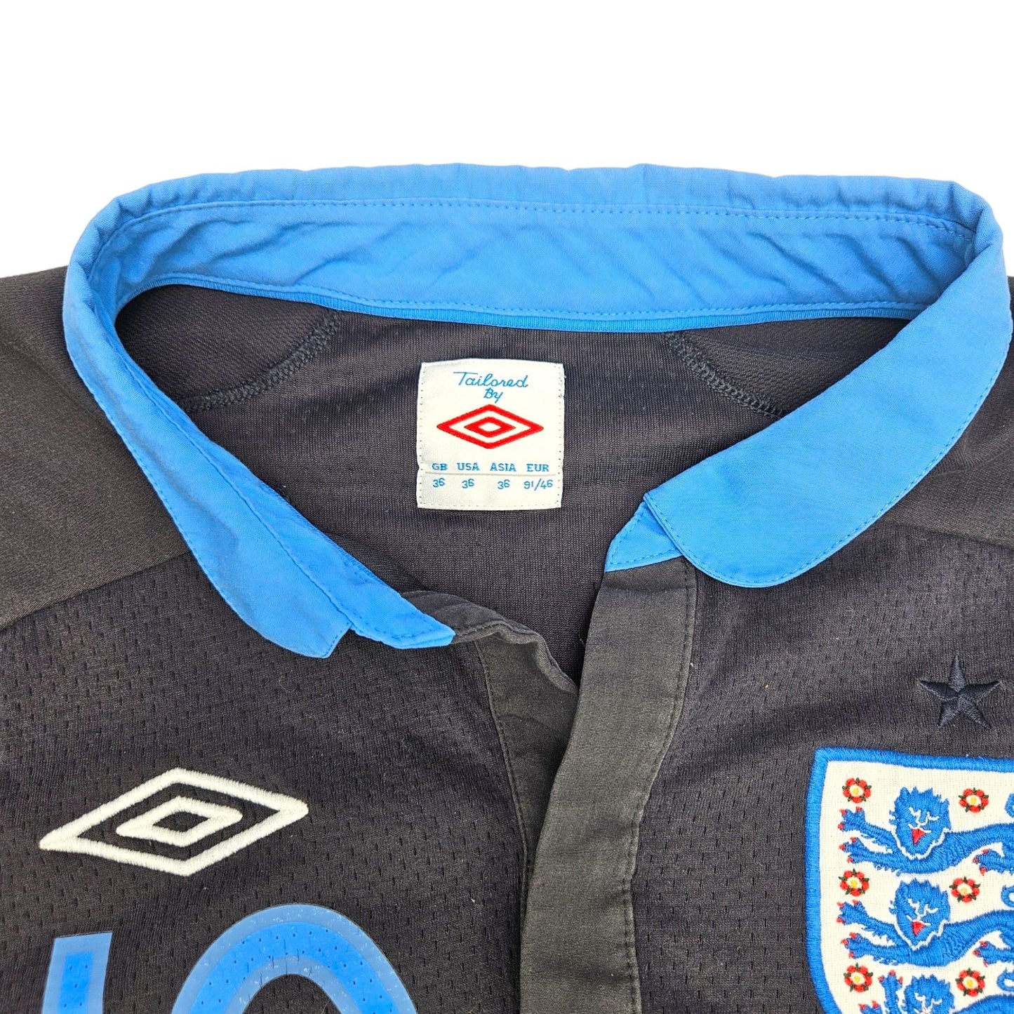 2012/13 England Away Football Shirt (S) Umbro #10 Rooney (Player Version)