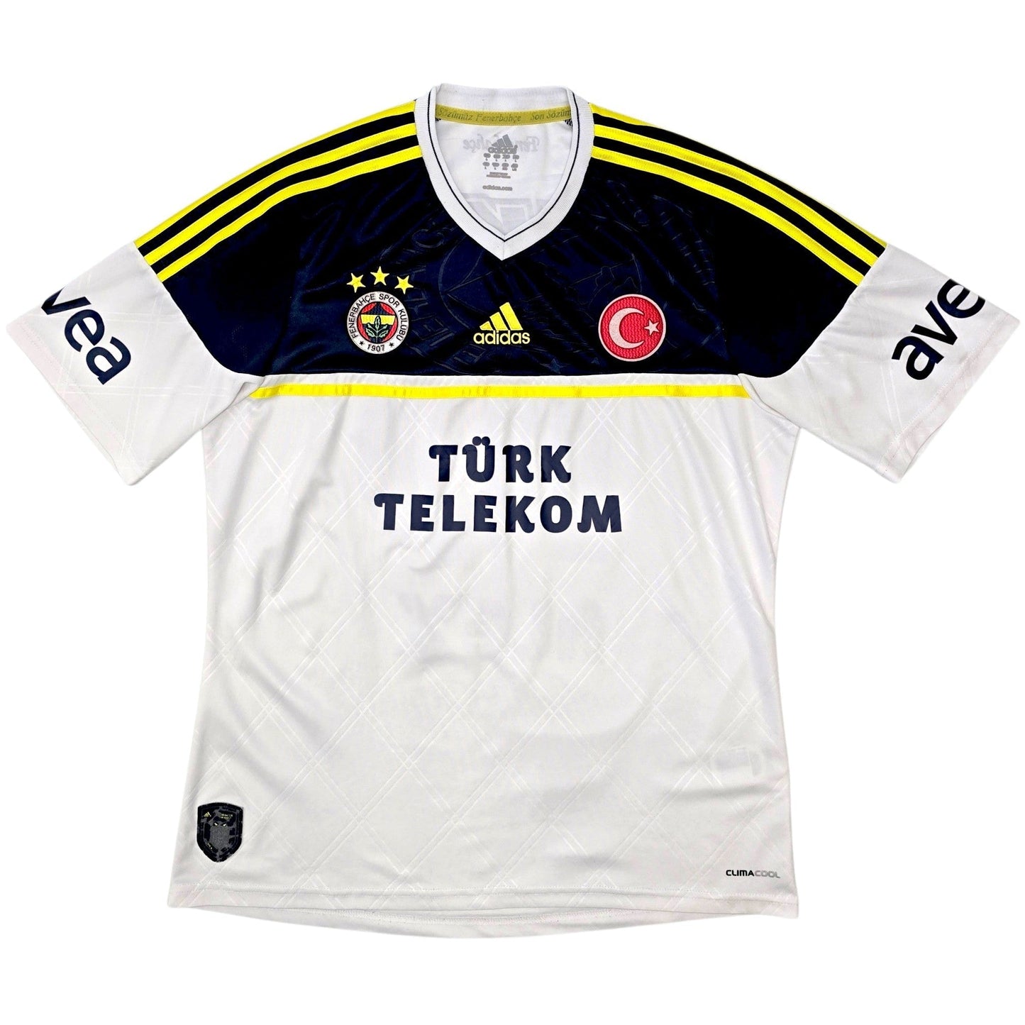 2012/13 Fenerbahce Away Football Shirt (L) Adidas #10 Alex