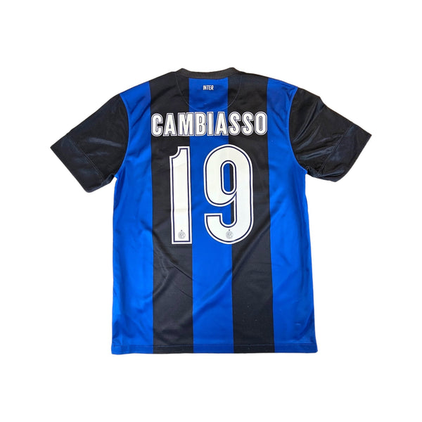 2012/13 Inter Milan Home Football Shirt (M) Nike #19 Cambiasso