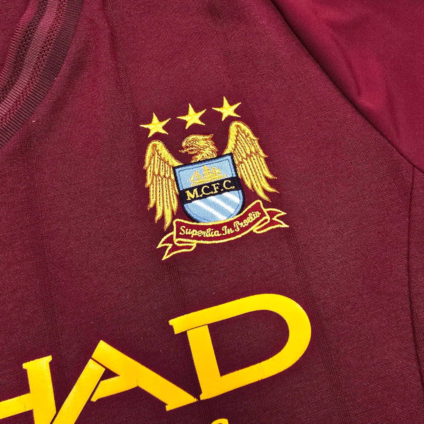 2012/13 Manchester City Away Football Shirt (M) Umbro #4 Kompany