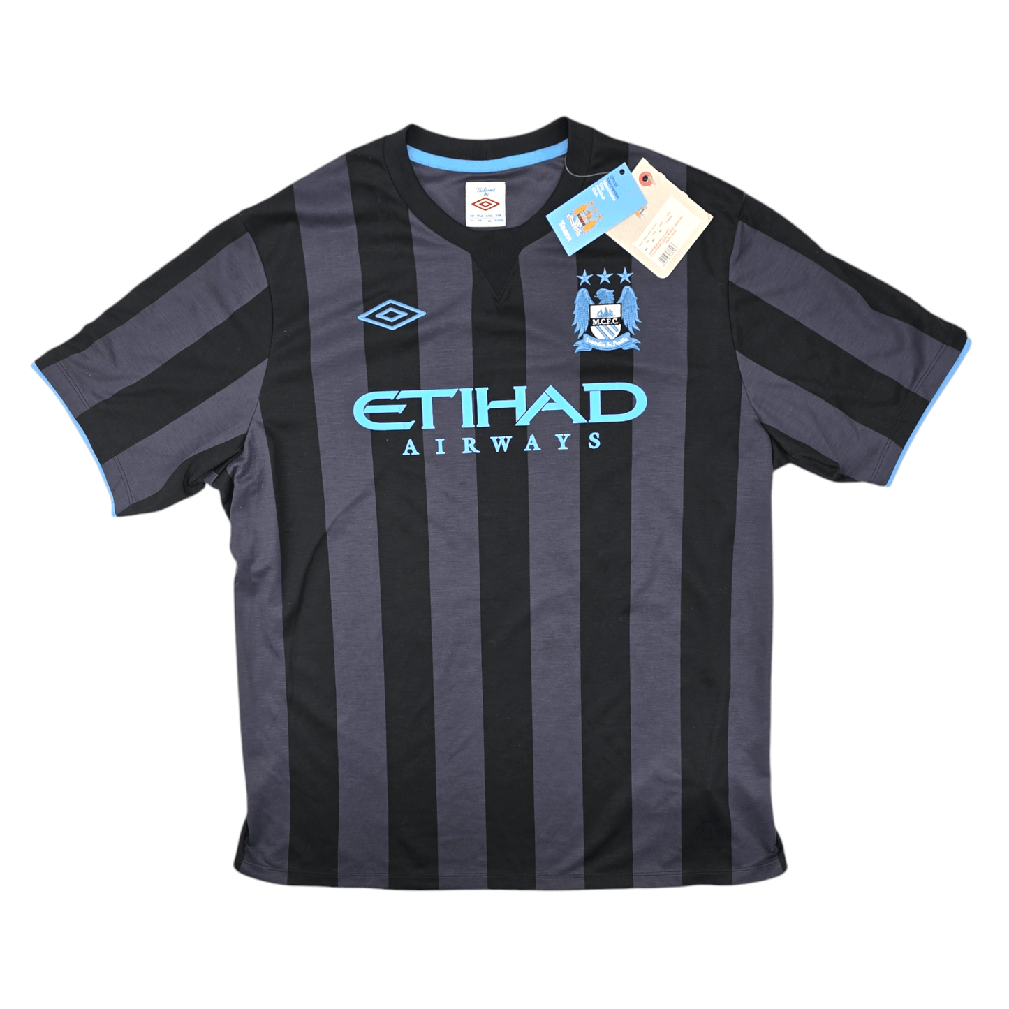 2012/13 Manchester City Third Football Shirt (XL) Umbro #4 Kompany (BNWTs)