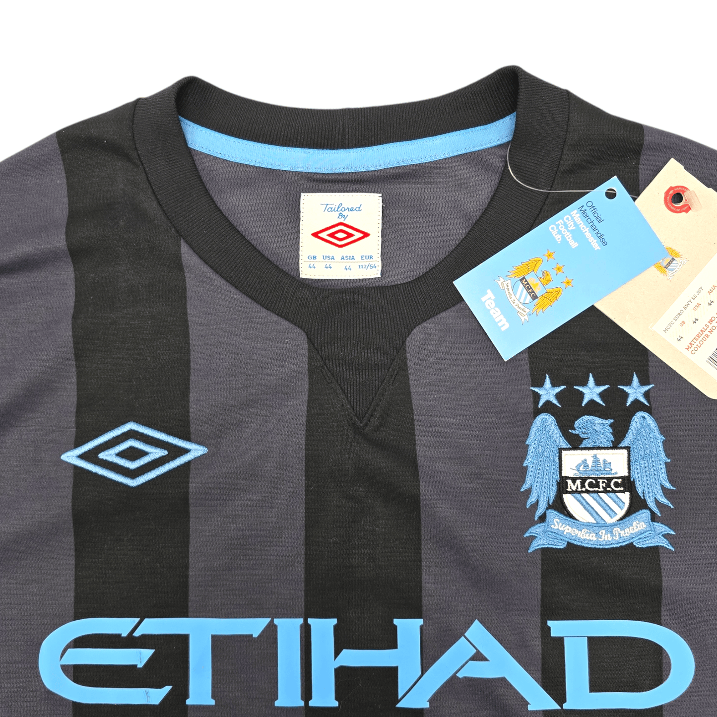 2012/13 Manchester City Third Football Shirt (XL) Umbro #4 Kompany (BNWTs)