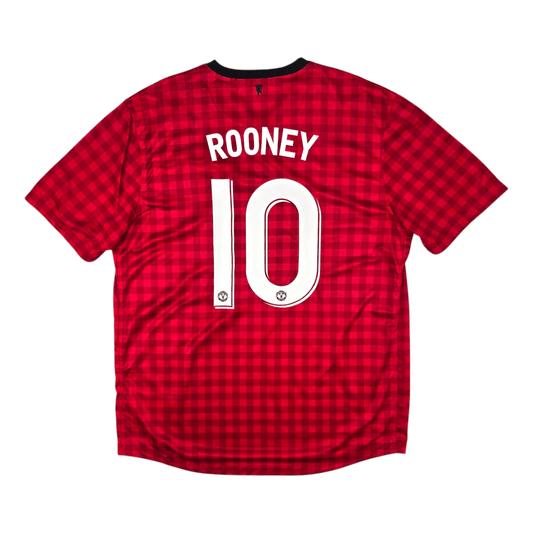 2012/13 Manchester United Home Football Shirt (XL) Nike #10 Rooney