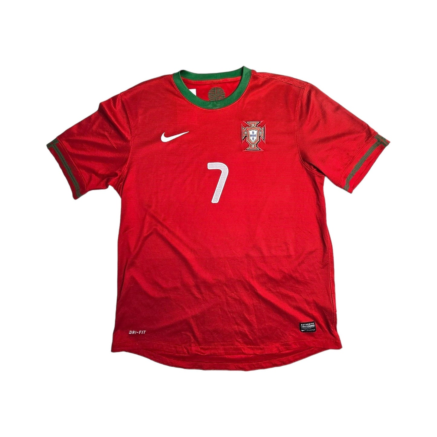 2012/13 Portugal Home Football Shirt (L) Nike #7 Ronaldo