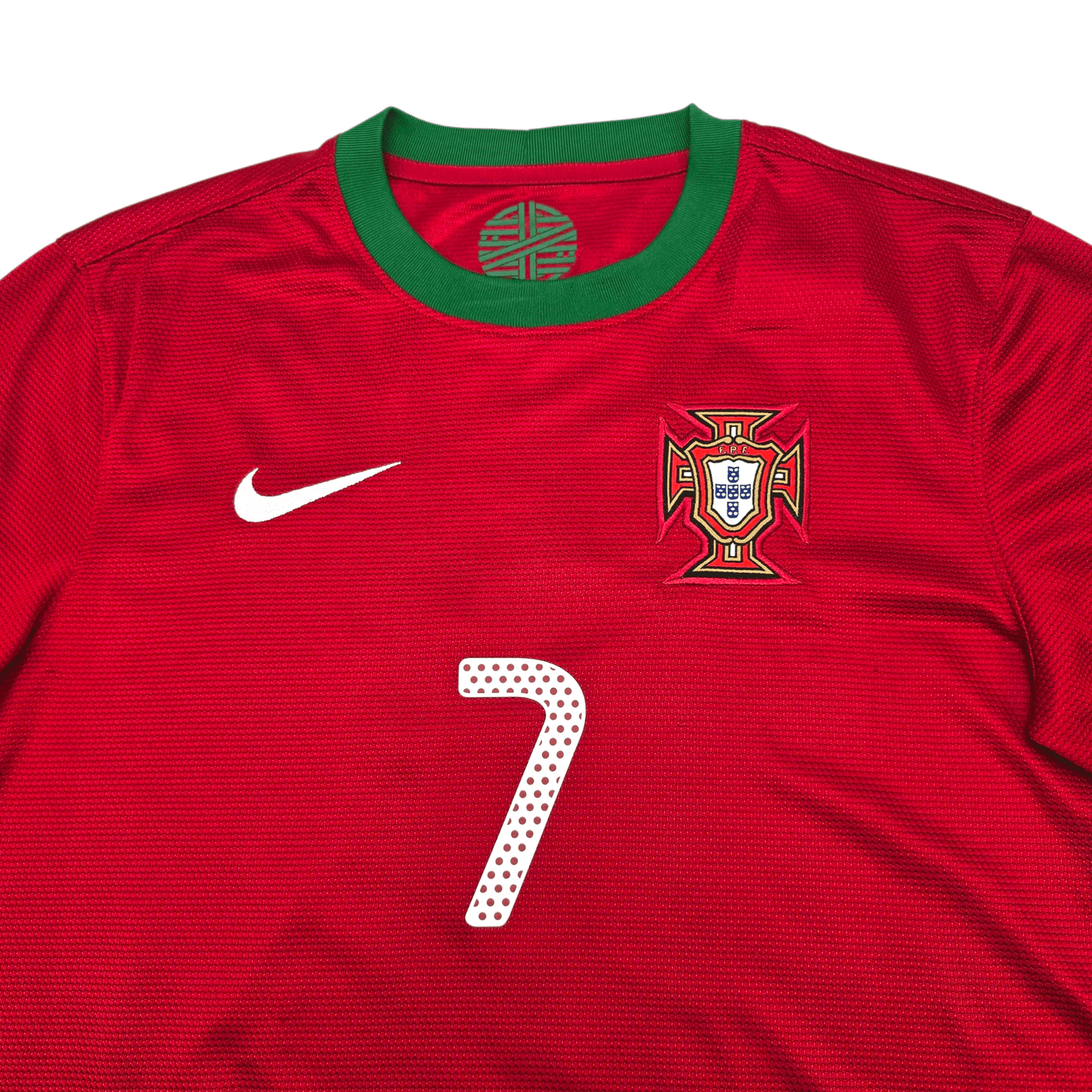 2012/13 Portugal Home Football Shirt (S) Nike #7 Ronaldo