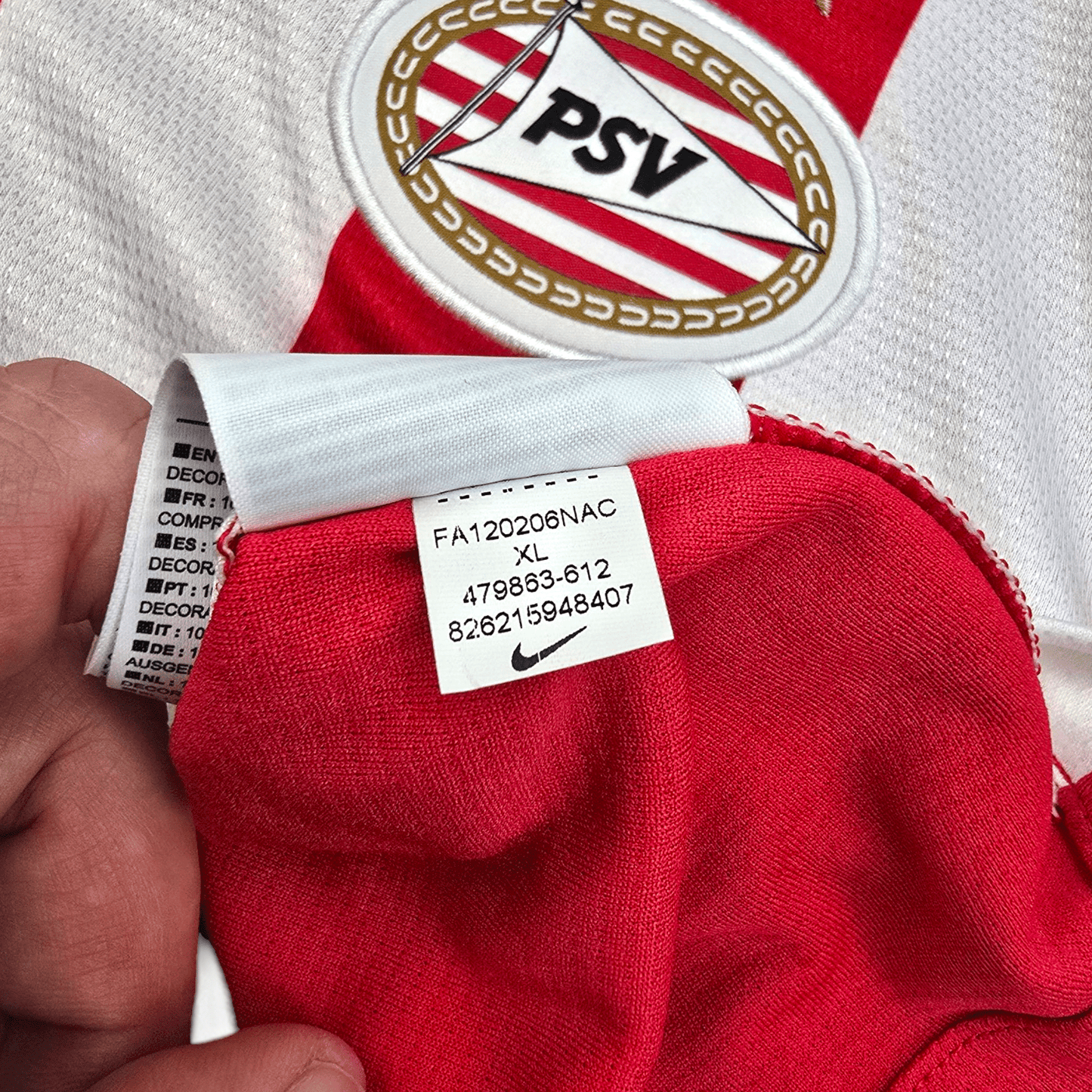 2012/13 PSV Home Football Shirt (XL) Nike #6 v.Bommel
