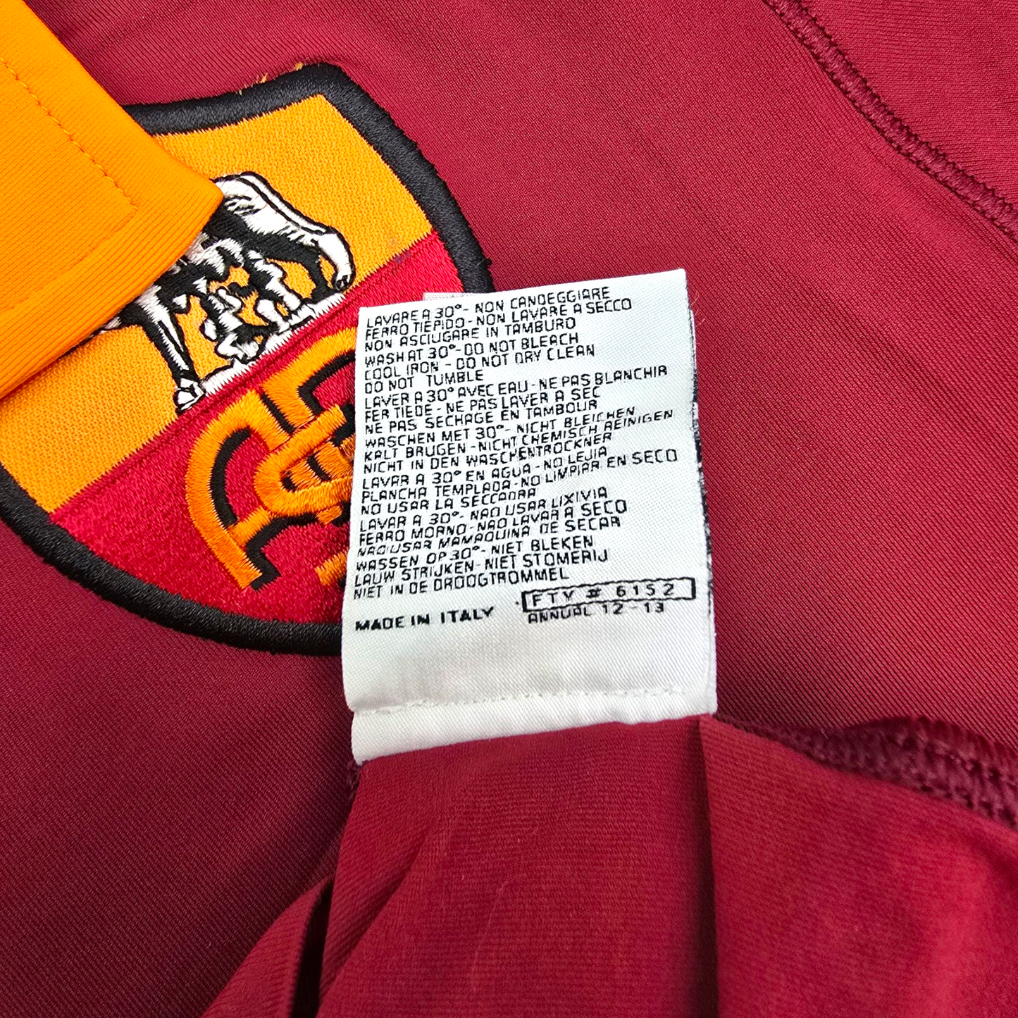 2012/13 Roma Home Football Shirt (S) Kappa #10 Totti