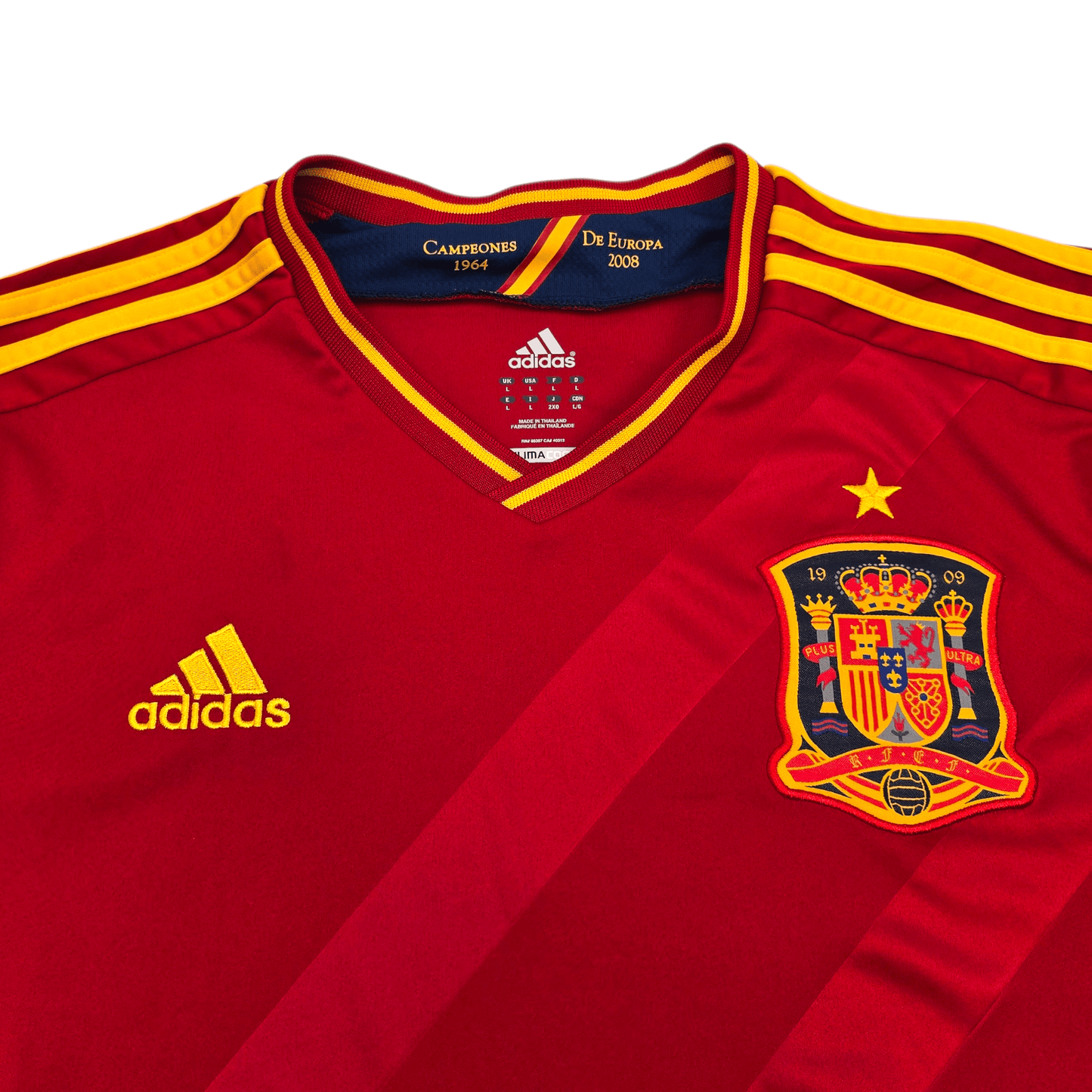2012/13 Spain Home Football Shirt (L) Adidas