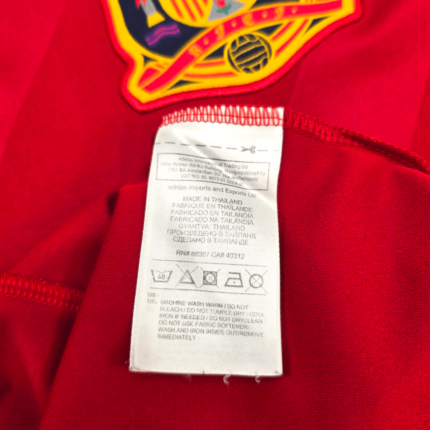 2012/13 Spain Home Football Shirt (M) Adidas #6 Iniesta