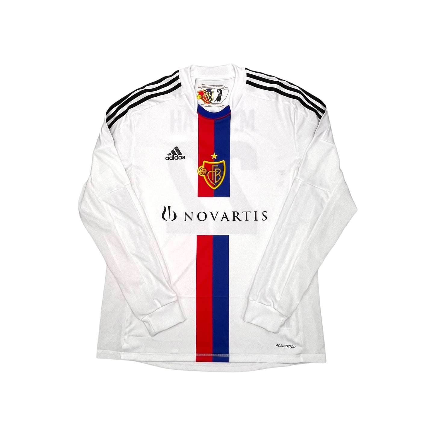 2012/14 FC Basel Away Football Shirt (XL) Adidas #22 Salah (Player Version)