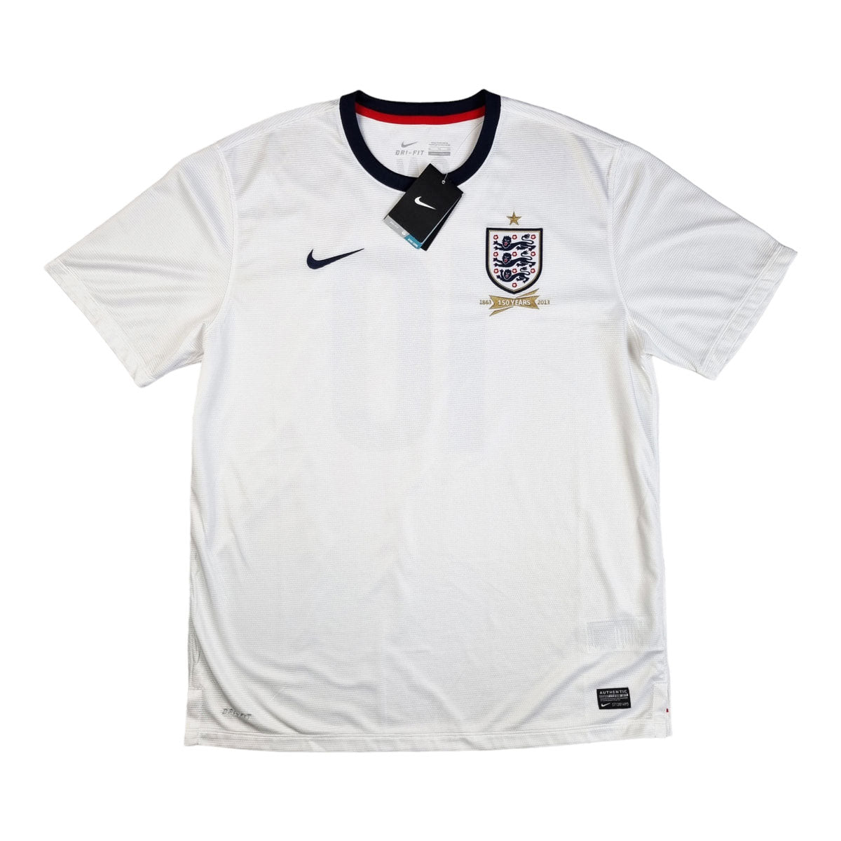 2013 England 150 yr Anniversary Home Football Shirt (XL) Nike #10 Rooney