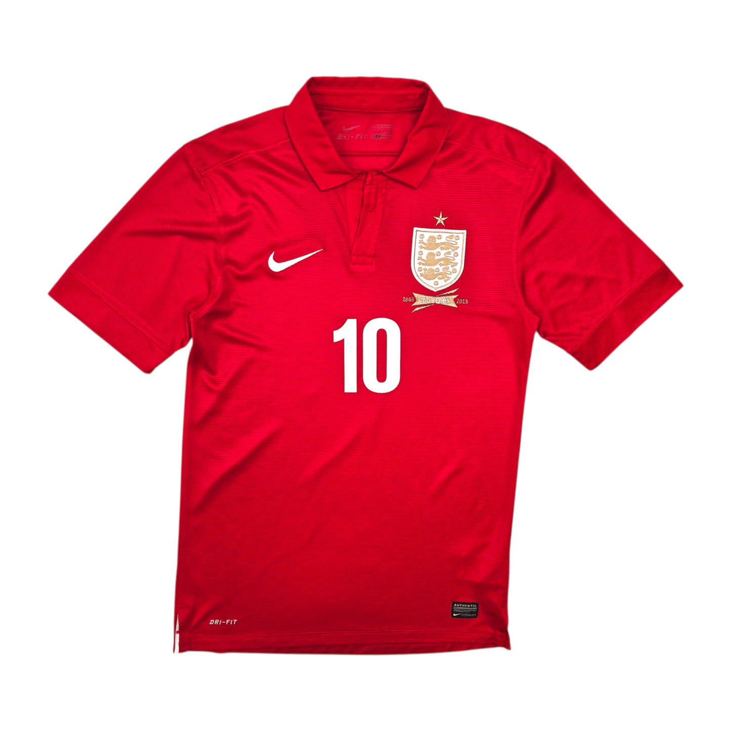 2013 England Away Football Shirt (S) Umbro #10 Rooney (150 Yr Anniversary)