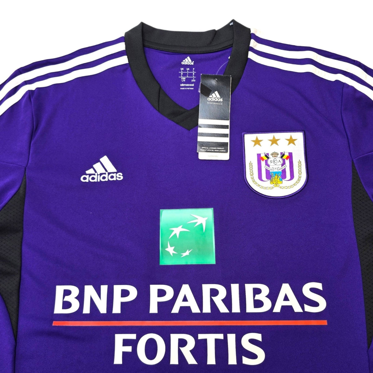 2013/14 Anderlecht Home Football Shirt (L) Adidas #45 Mitrovic