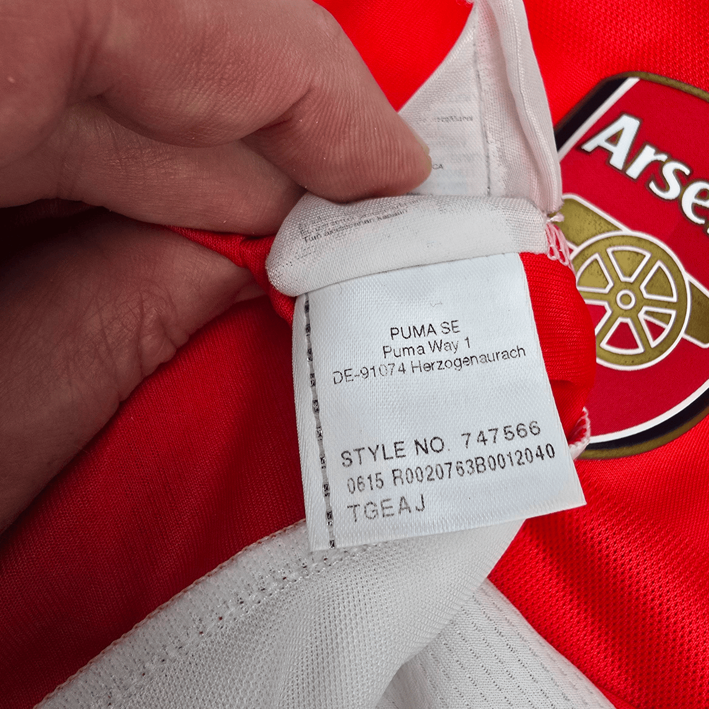 2013/14 Arsenal Home Football Shirt (S) Puma #16 Ramsey