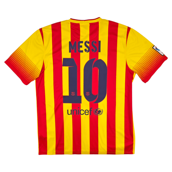 2013/14 Barcelona Away Football Shirt (L) Nike #10 Messi