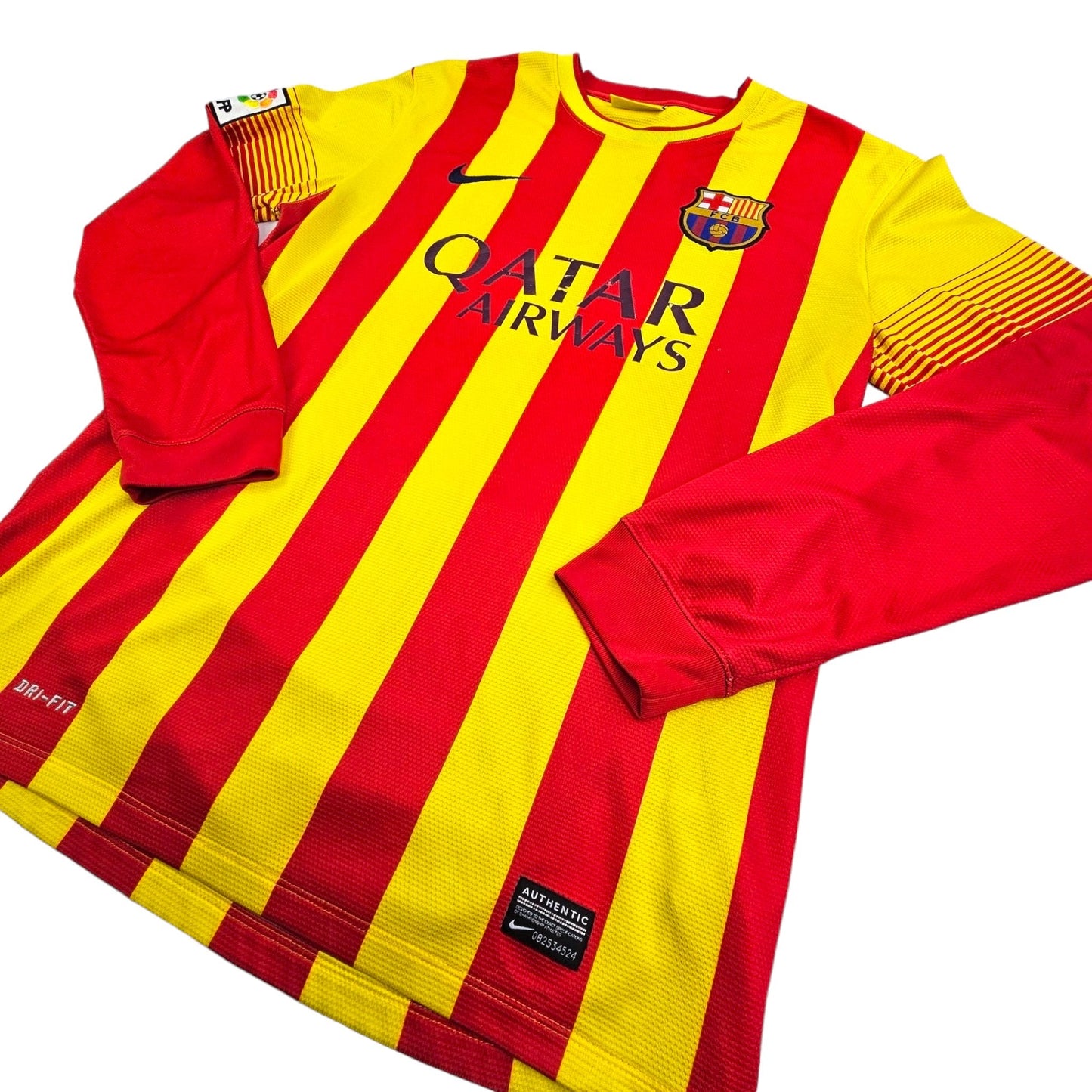 2013/14 Barcelona Away Football Shirt (M) Nike #10 Messi