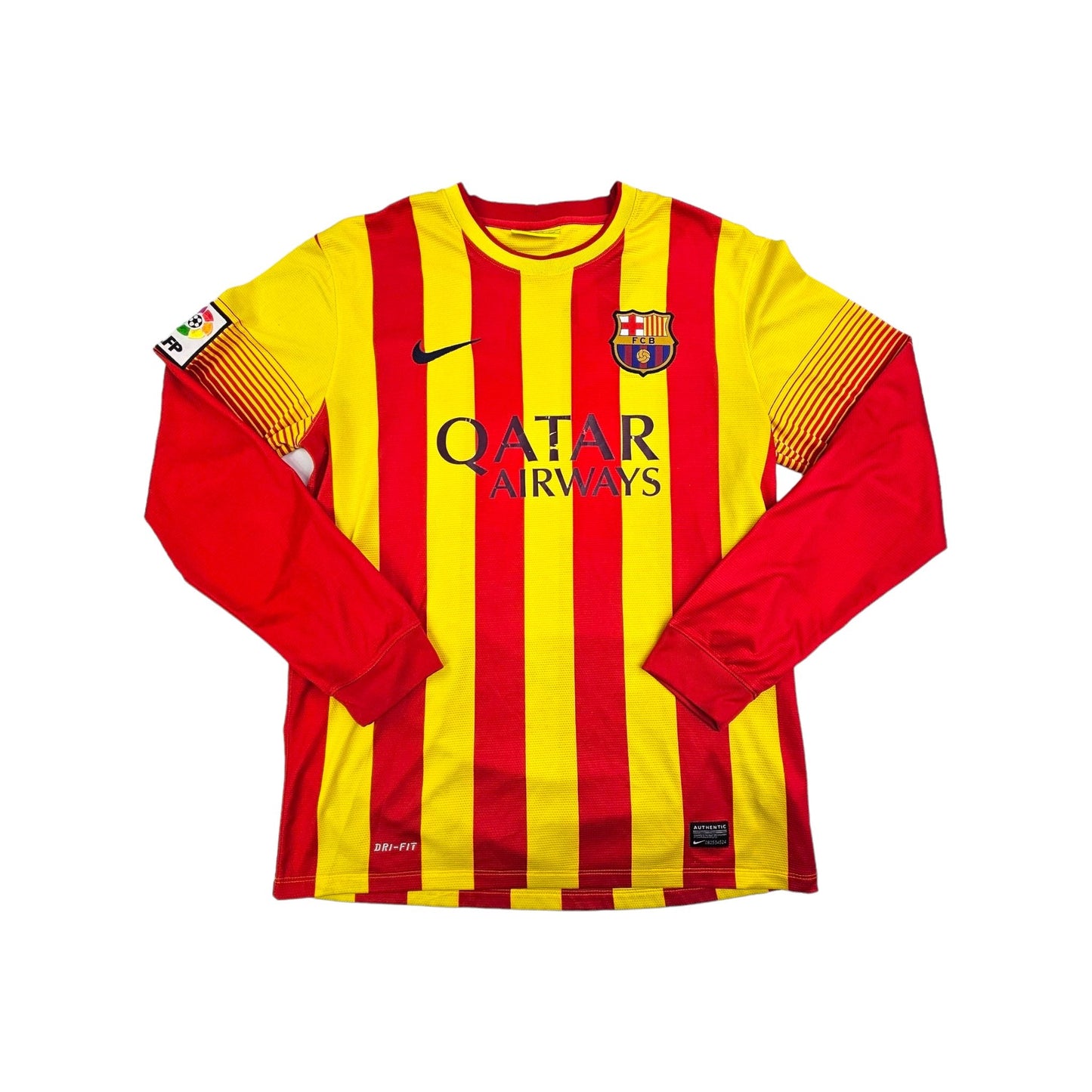 2013/14 Barcelona Away Football Shirt (M) Nike #10 Messi