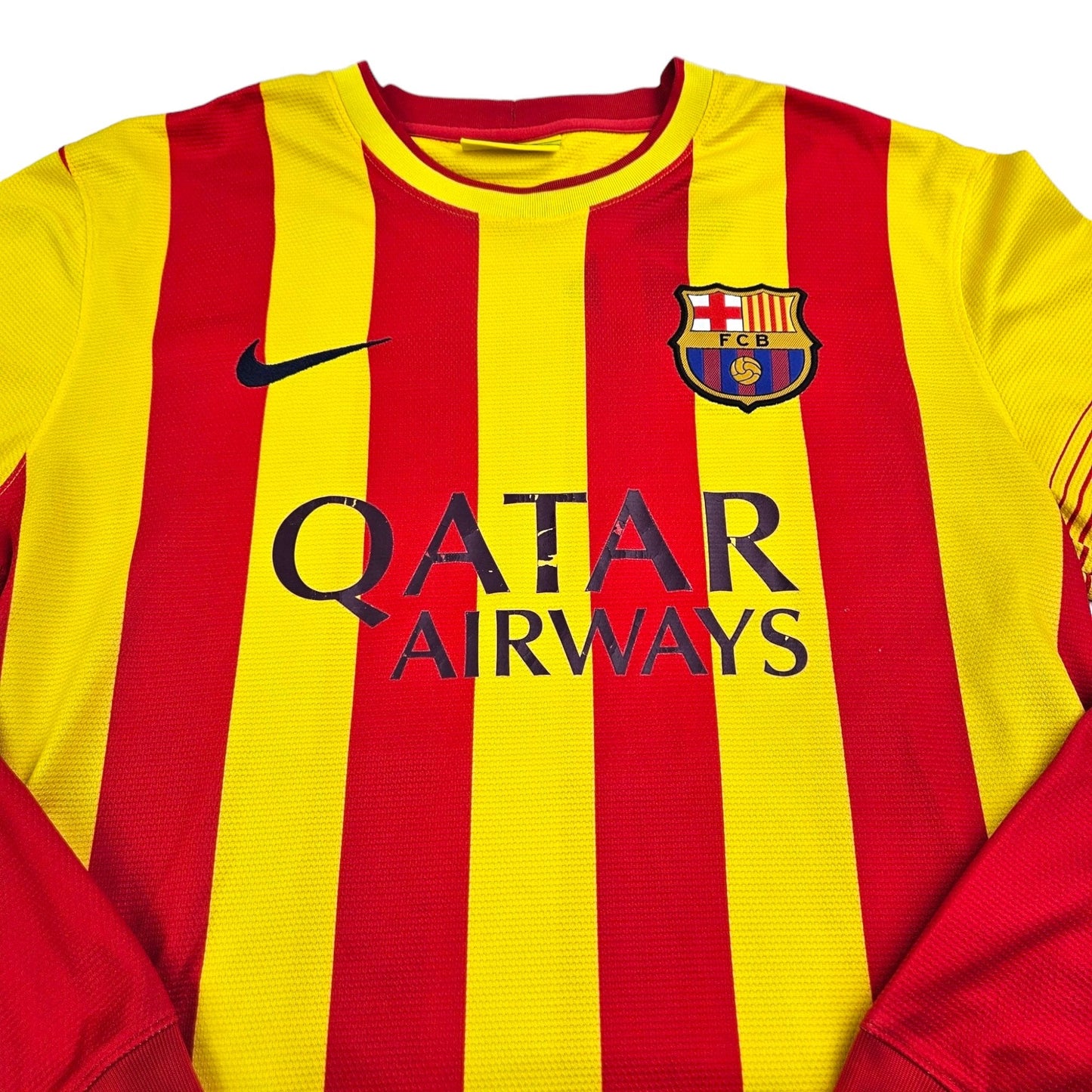 2013/14 Barcelona Away Football Shirt (M) Nike #10 Messi