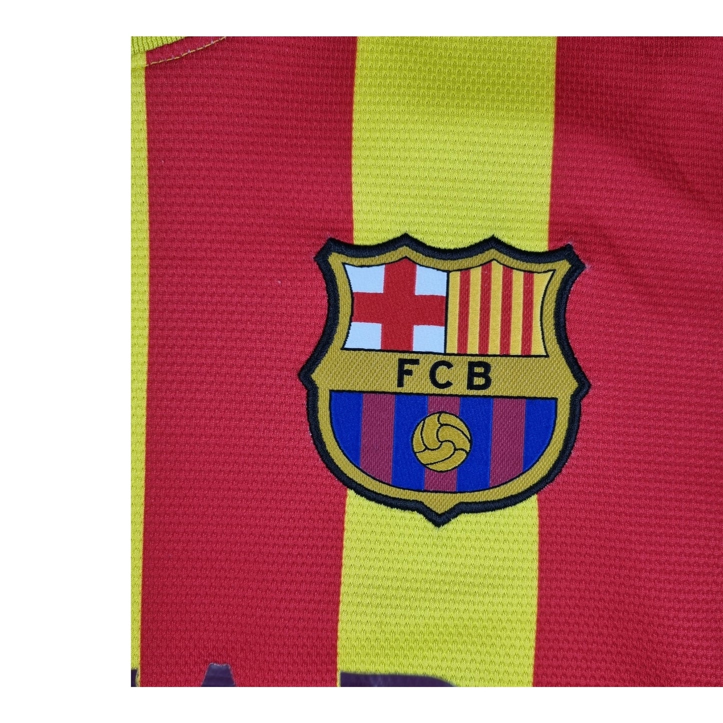 2013/14 Barcelona Away Football Shirt (M) Nike#10 Messi