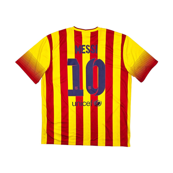 2013/14 Barcelona Away Football Shirt (XL) Nike #10 Messi