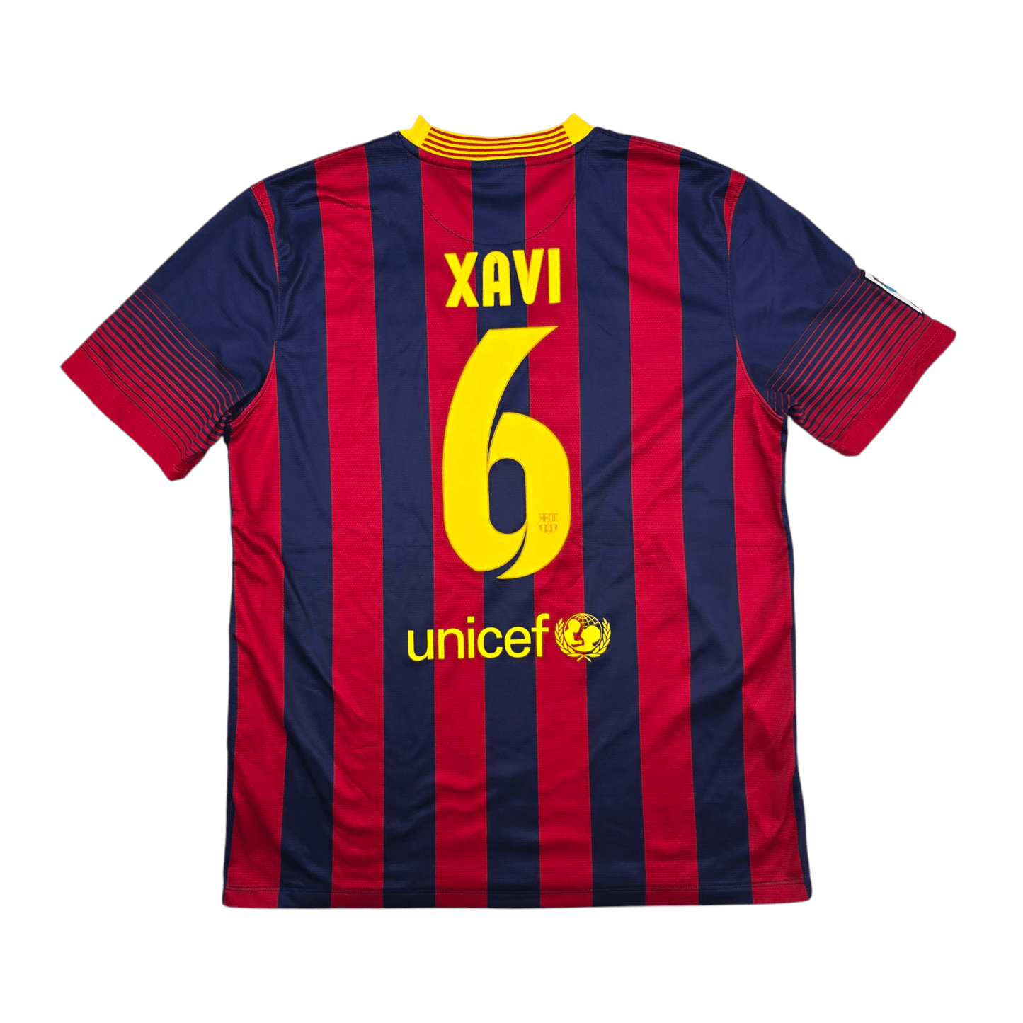 2013/14 Barcelona Home Football Shirt (L) Nike #6 Xavi