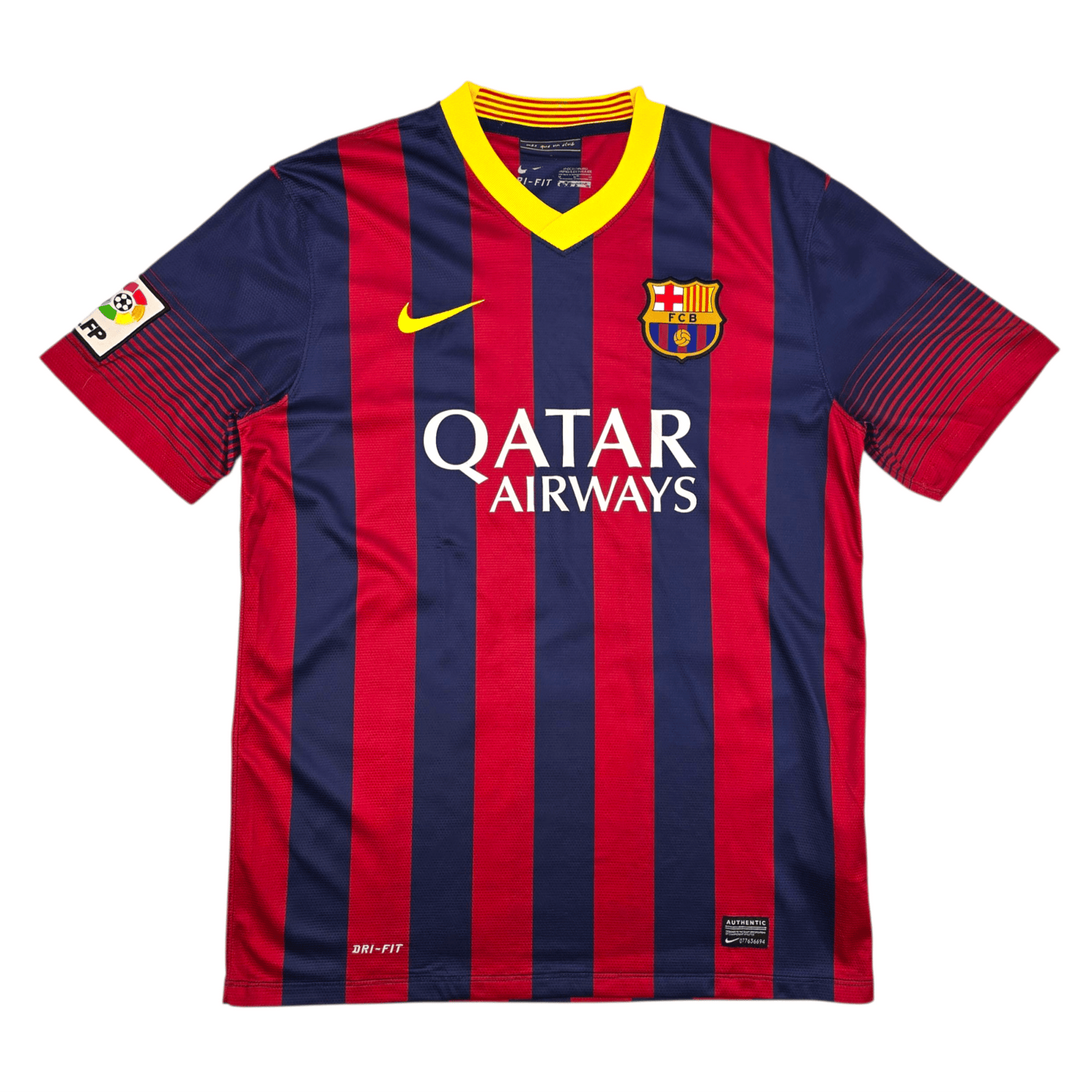 2013/14 Barcelona Home Football Shirt (M) Nike #10 Messi