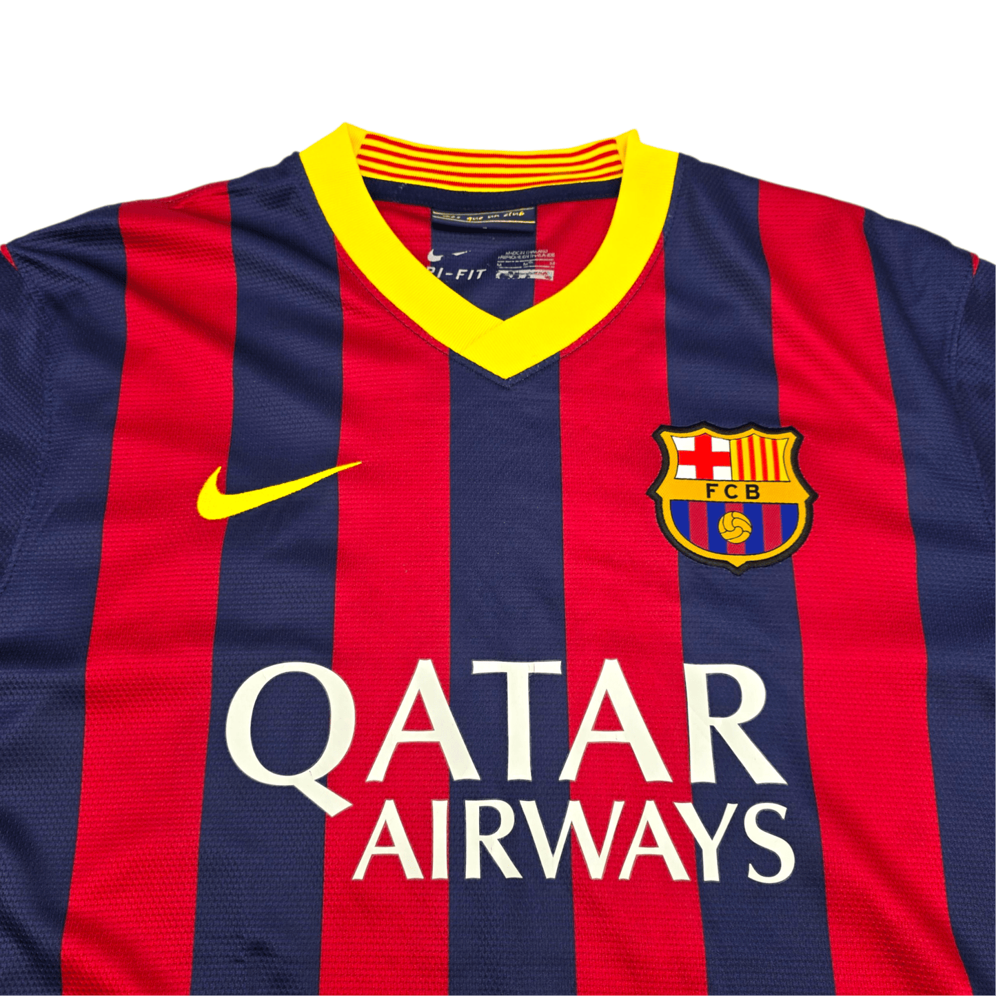 2013/14 Barcelona Home Football Shirt (M) Nike #10 Messi