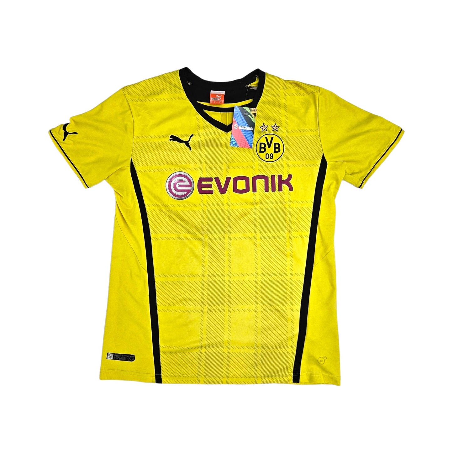 2013/14 Dortmund Home Football Shirt (M) Puma # 9 Lewandowski