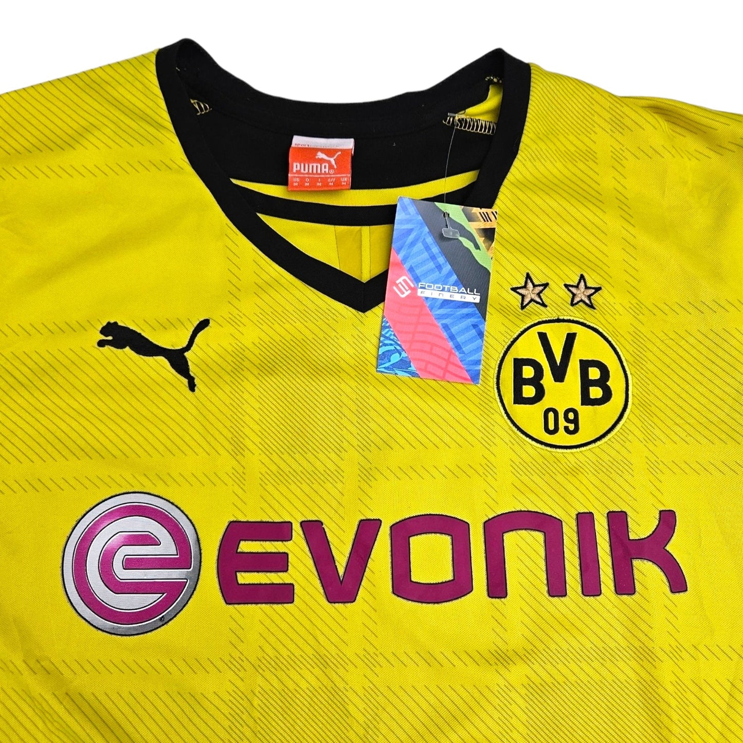2013/14 Dortmund Home Football Shirt (M) Puma # 9 Lewandowski