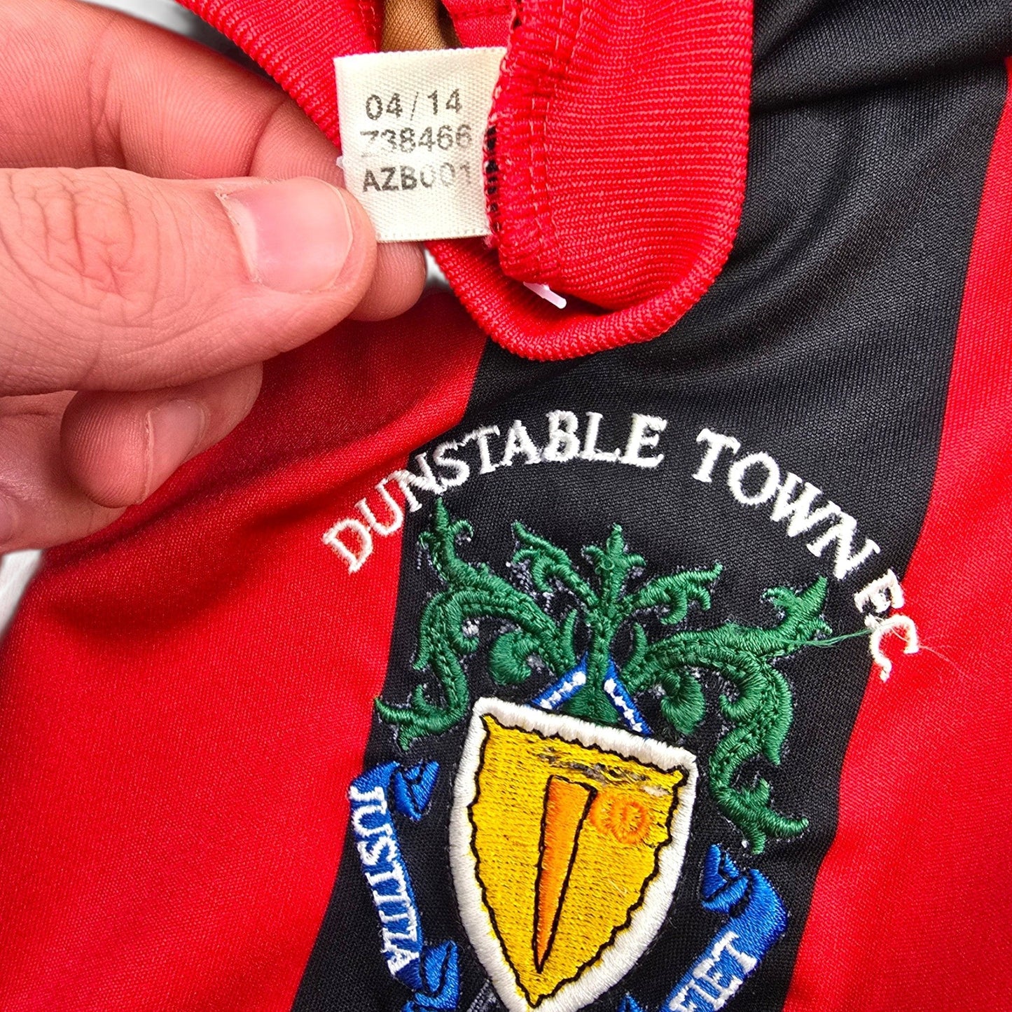 2013/14 Dunstable Town Away Football Shirt (L) Adidas #14 (Matchworn)