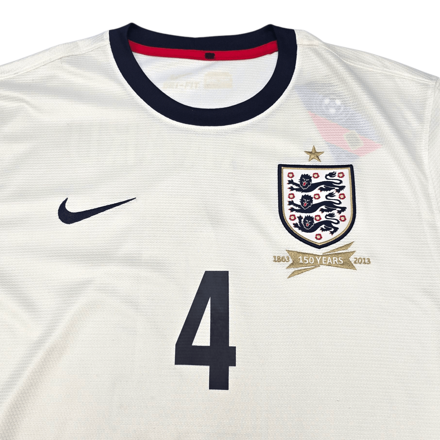 2013/14 England Home Football Shirt (M) Nike #4 Gerrard