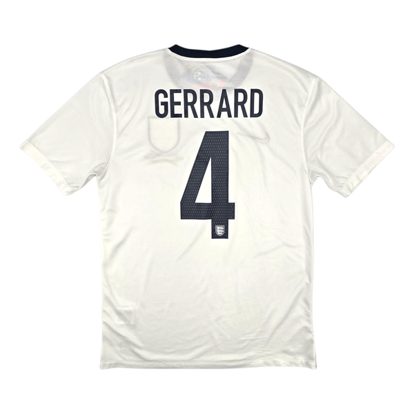 2013/14 England Home Football Shirt (M) Nike #4 Gerrard