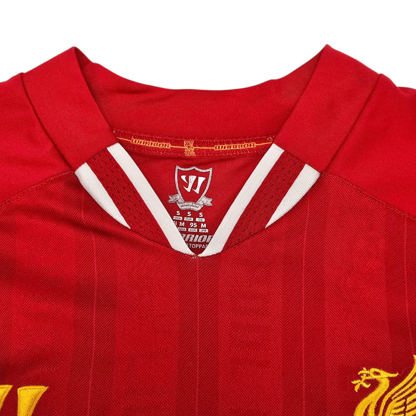 2013/14 Liverpool Home Football Shirt (S) Warrior #7 Suárez