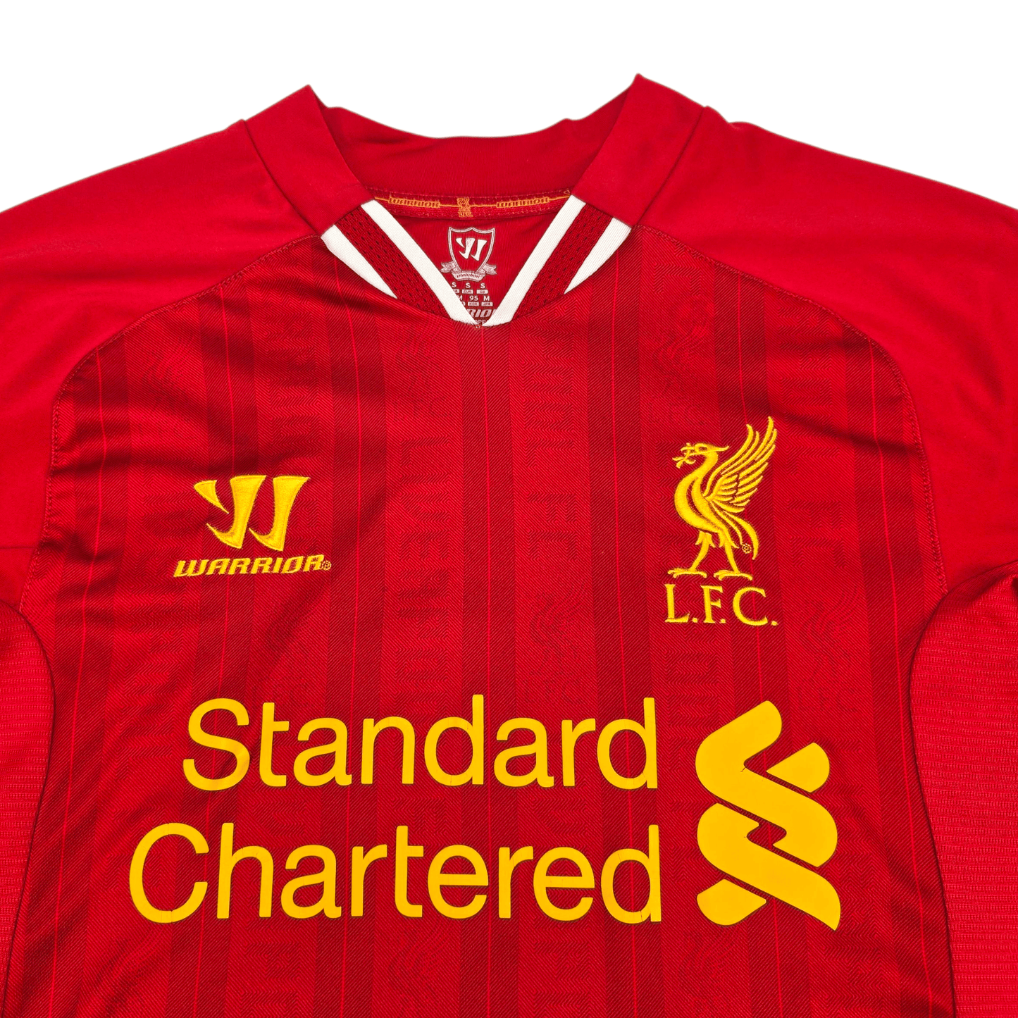 2013/14 Liverpool Home Football Shirt (S) Warrior #7 Suárez