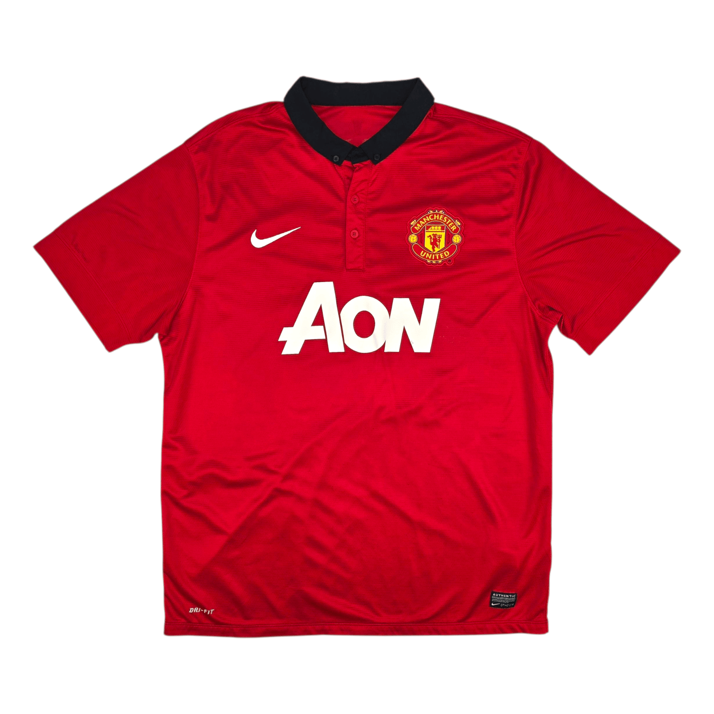 2013/14 Manchester United Home Football Shirt (XL) Nike #10 Rooney