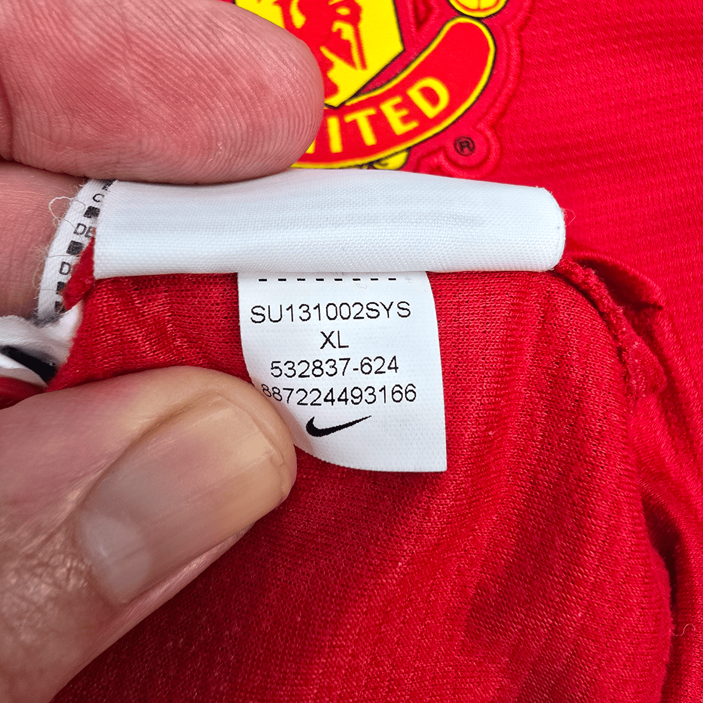 2013/14 Manchester United Home Football Shirt (XL) Nike #10 Rooney