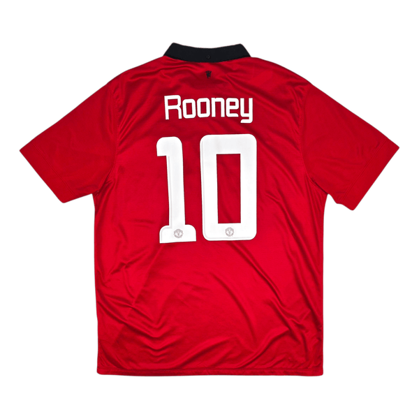 2013/14 Manchester United Home Football Shirt (XL) Nike #10 Rooney