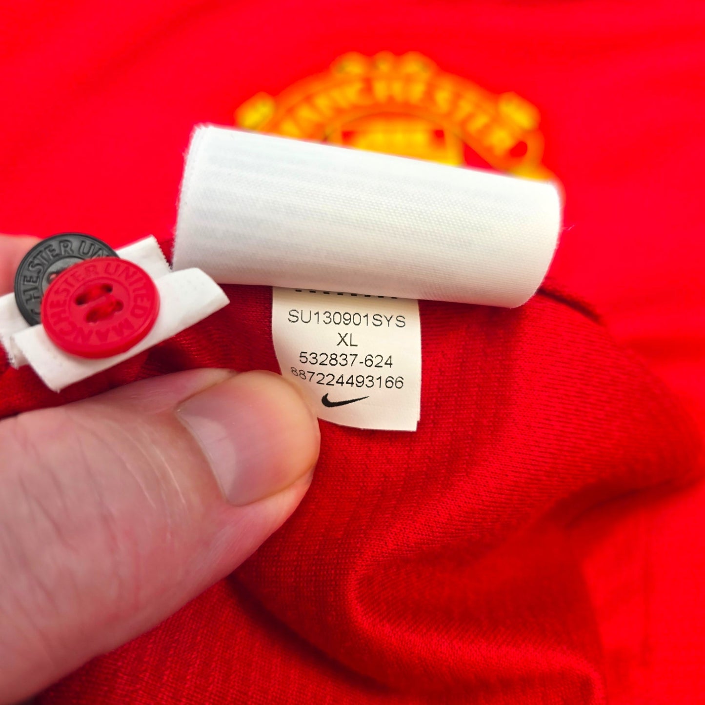 2013/14 Manchester United Home Football Shirt (XL) Nike